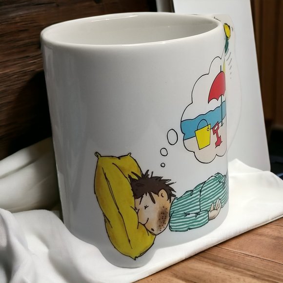 1991 Muggables Ceramic Footed Coffee Mug Humorous Collection Tea Hot Coco Cup - Picture 4 of 9